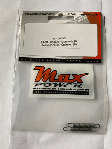 Max Power MX 60005 Short Springs for Manifolds (6)